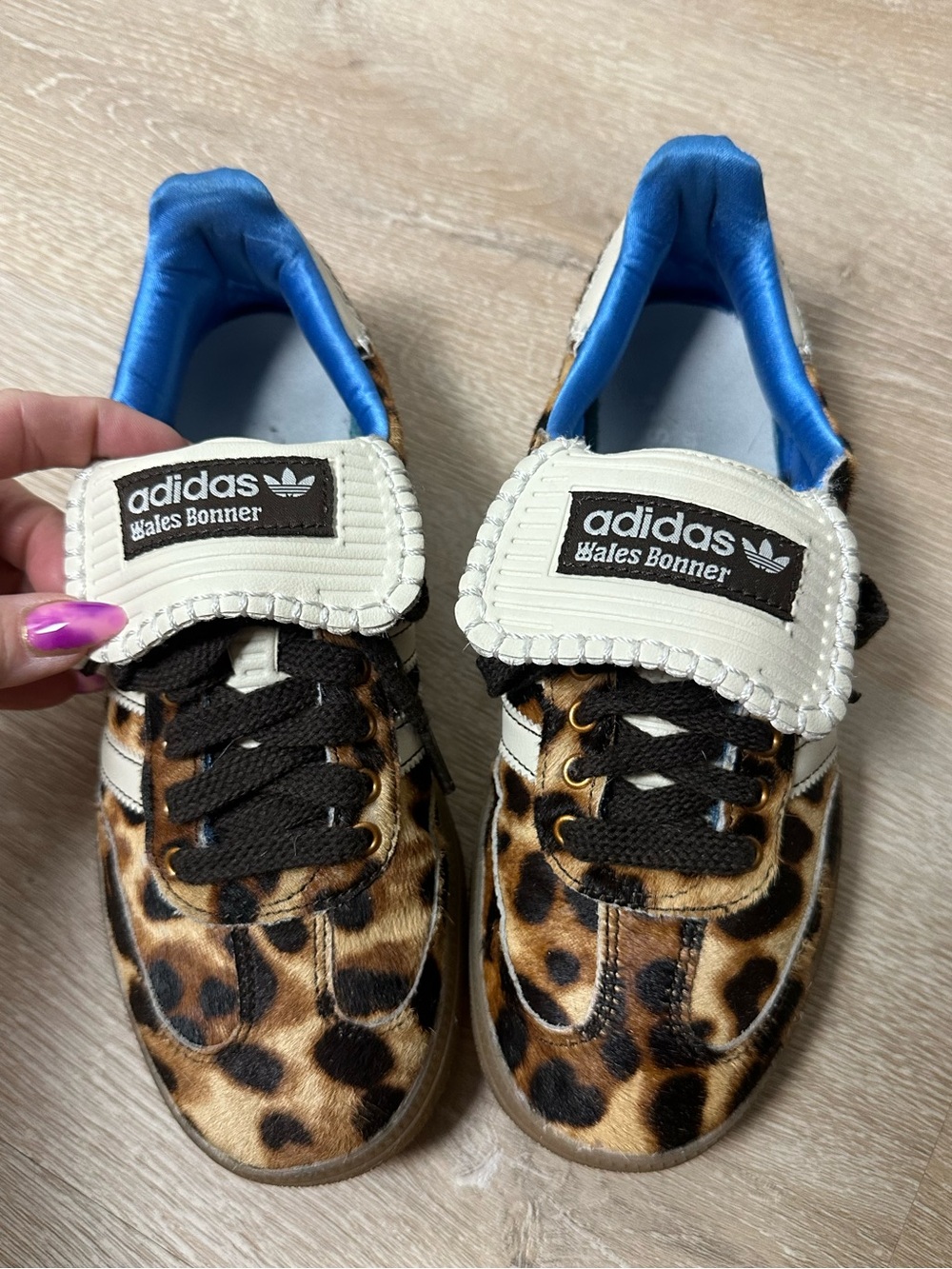Adidas x Wales Bonner Samba Pony Leopard IE0578 Rare Pony Hair Sneakers